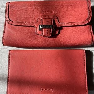 Coach wallet and checkbook cover